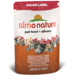 Almo Nature Rouge Label Chicken & Surimi Cat Food Pouches